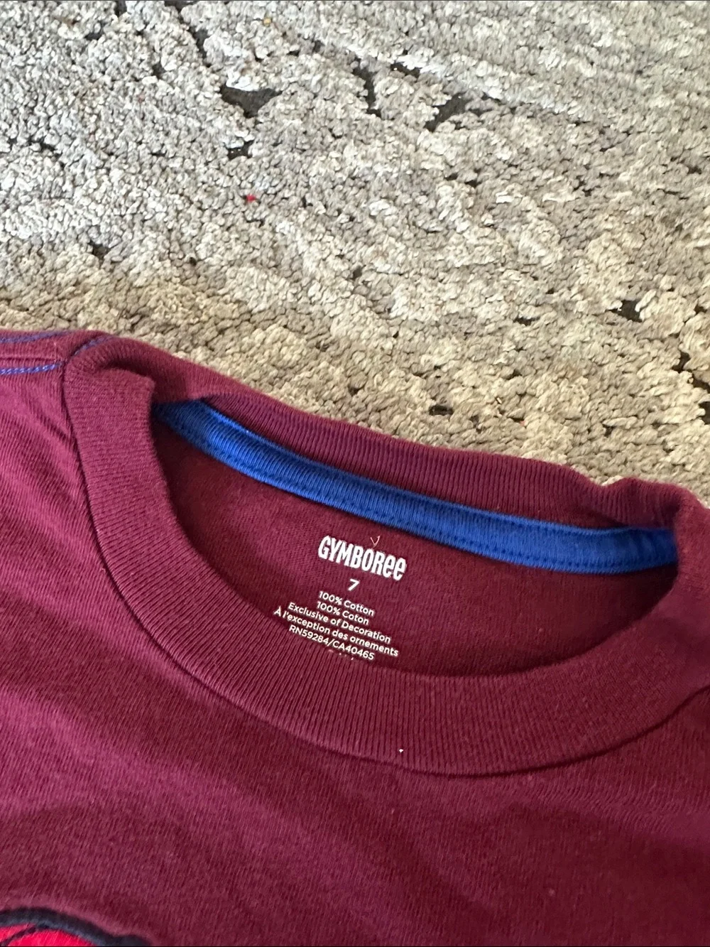 EUC Gymboree Maroon Tee with Puppy Back-to-School Applique
